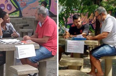 Professor dá aulas de graça em praça do RJ e emociona a internet