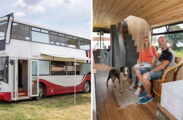 Casal transforma ônibus em uma casa sensacional: “Seremos livres”