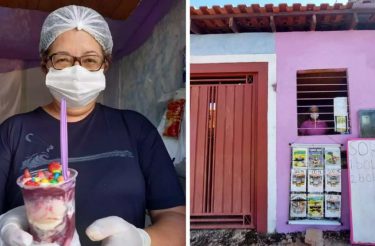 Mulher de 55 anos abre “cabaninha” de açaí para tirar sustento e terminar a faculdade