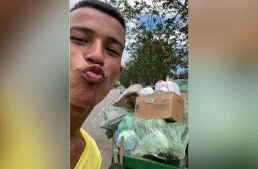 “Vergonha é matar, qualquer serviço é digno”, diz jovem orgulhoso de seu trabalho como gari