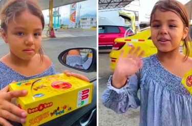 Menina que vende doces na rua fala 4 idiomas e sonha em ir para a escola e ser veterinária