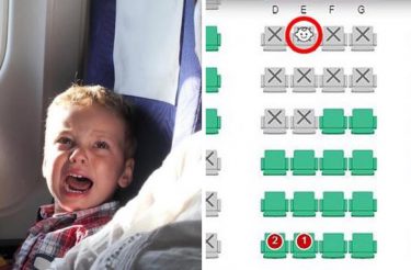 Companhia aérea informa onde os bebês ficarão sentados no momento da compra da passagem
