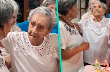 Mulher comemora 82 anos com a mãe de 104, e os internautas se emocionam 